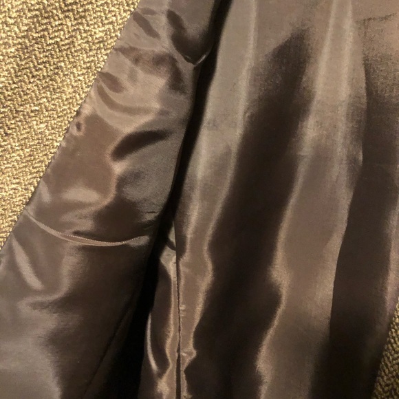 Kasper Open Blazer Crew Neck Tweed Lined Long Sleeve 12 C - Picture 9 of 11